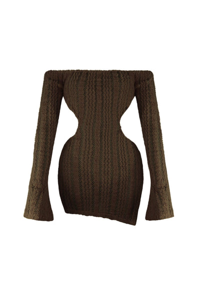 No Options Fuzzy Mini Dress